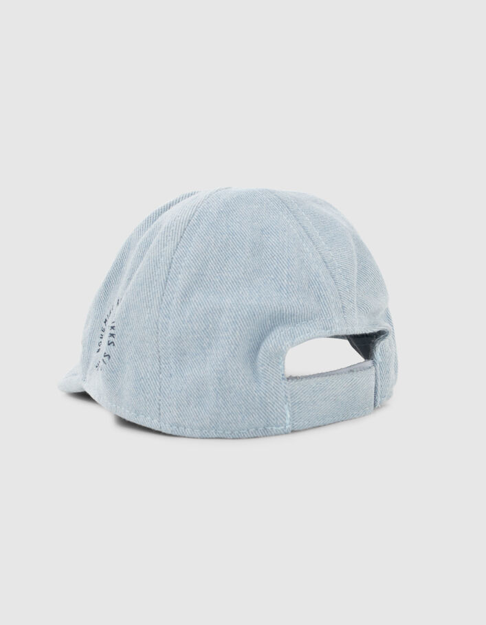 Baby boys’ blue cap with embroidered slogan - IKKS