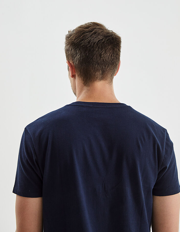 Tee-shirt bleu foncé visuel contre-jour DRY FAST Homme-5 Tee-shirt bleu foncé visuel contre-jour DRY FAST Homme-5