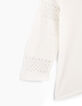 Chemise blanc cassé en broderie anglaise fille-5