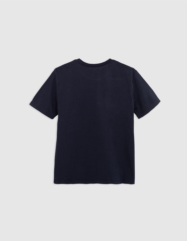 Boy's navy message T-shirt-3 Boy's navy message T-shirt-3