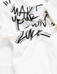 Wei&szlig;es Damen-T-Shirt mit Schriftzug und Nieten-7