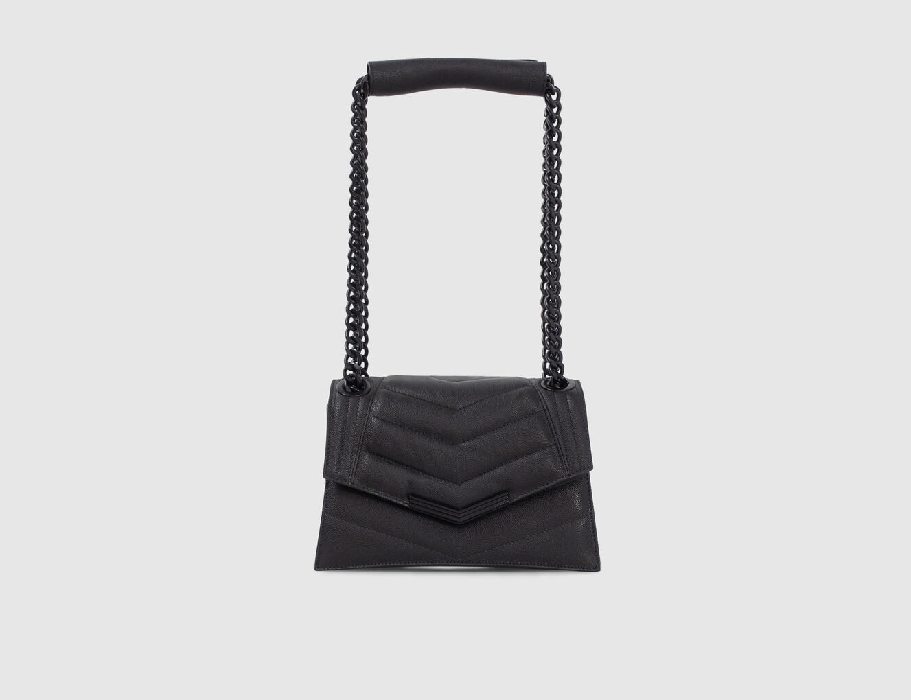 Bolso THE 1 negro cuero caviar S mujer - IKKS-2