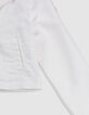 Veste en jean écru esprit motard fille-5