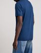 Camiseta de hombre de algod&oacute;n modal con mezcla de cobalto-5