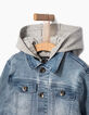 Jungen-Jeansjacke mit Sweatkapuze-5