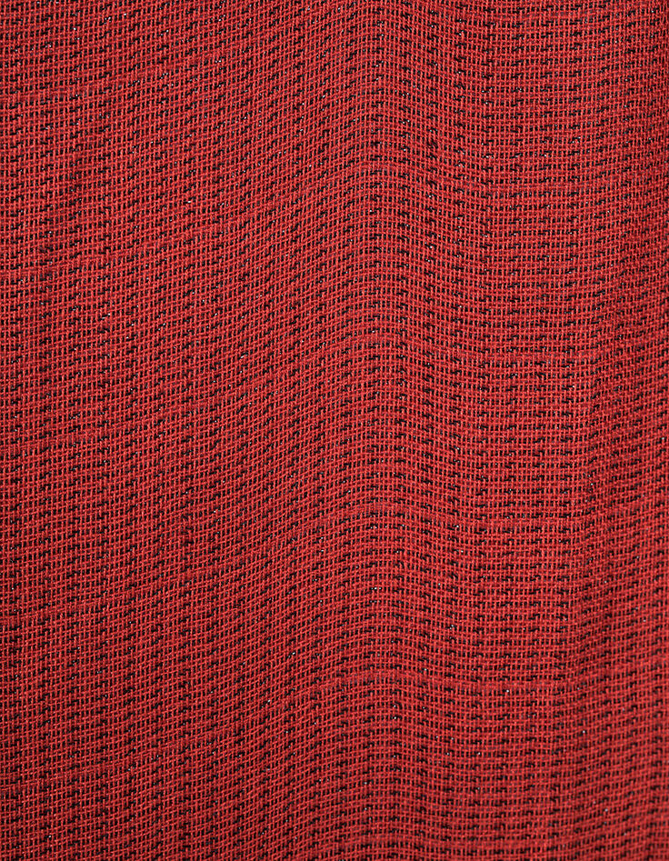 Chèche rouge coraline à rayures noires I.Code-3