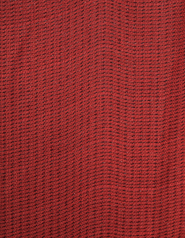 Carneoolrode sjaal met zwarte strepen I.Code - I.CODE