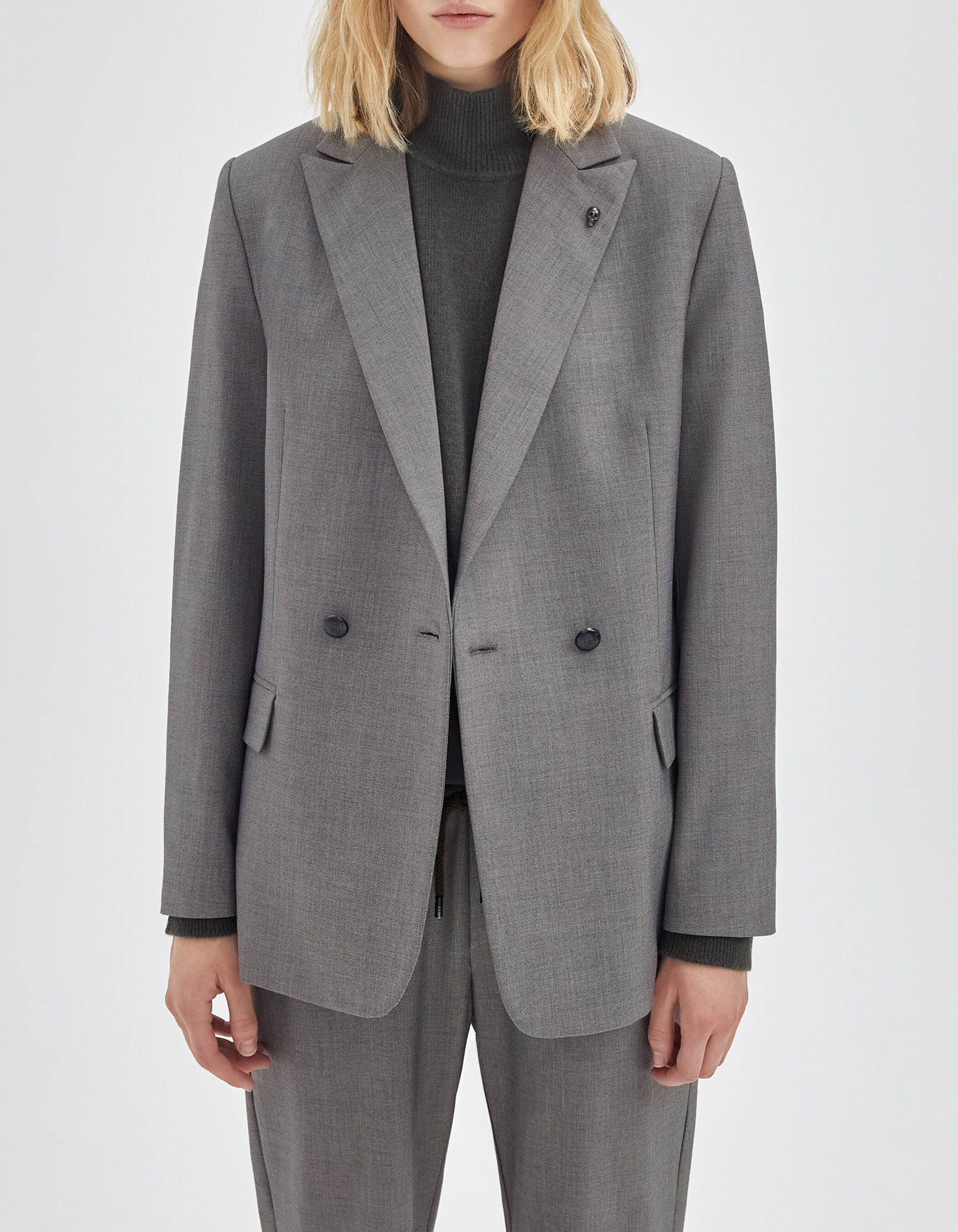 Grijze blazer sales