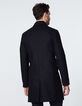 Abrigo largo negro con interior Hombre-4