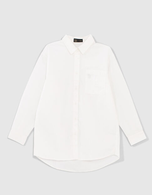 Girls’ off-white nightdress-style shirt