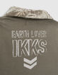 Baby boys’ khaki jungle print mixed fabric shirt-5