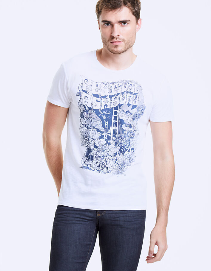 Men's white Ashbury T-shirt - IKKS