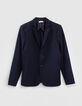 Men’s navy seersucker suit jacket-5