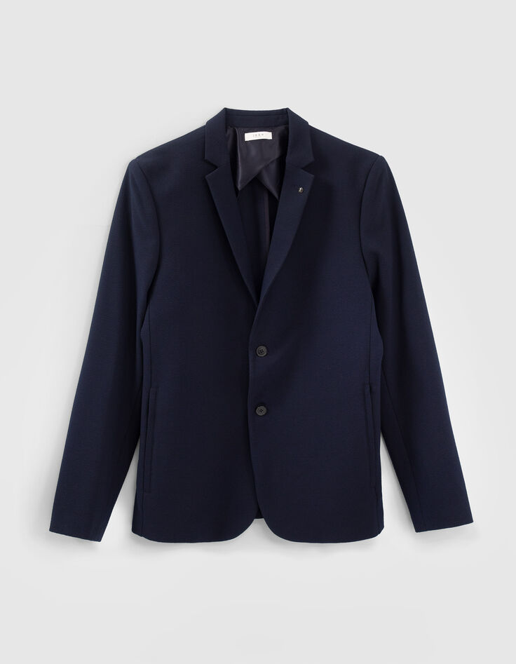 Men’s navy seersucker suit jacket-5