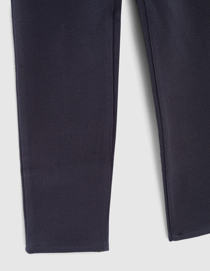 Navy tricot chinobroek jongens -5