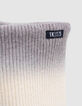 Boy's grey tie-and-dye knit snood-4