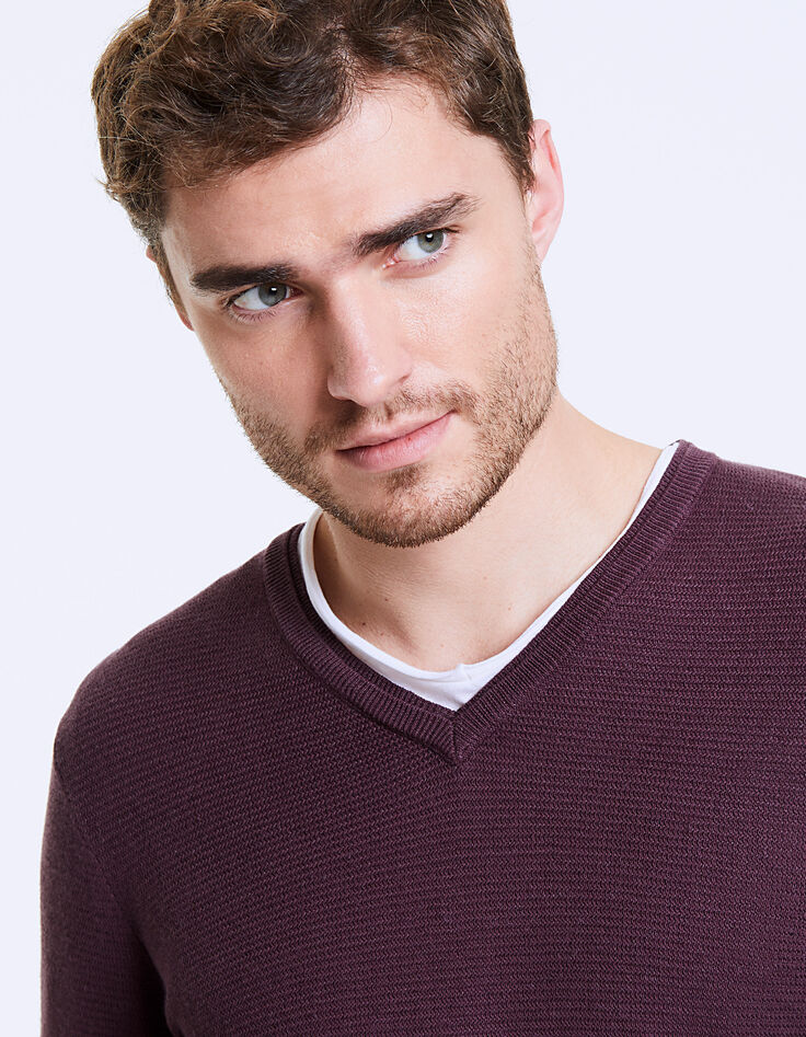 Pull shadow en maille coton et lin Homme-2