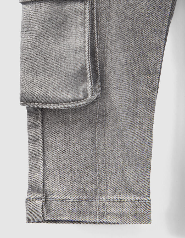 Jean BATTLE gris bord-côte ceinture bébé garçon-4