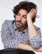 Chemise SLIM marine tissu Liberty Lotus Homme-1