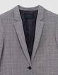 Women's Prince of Wales grey suit jacket-2
