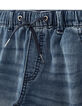 Boys' stone blue denim Bermudas with elasticated waist-2
