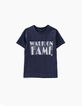 Tee-shirt navy WALK ON FAME garçon-1