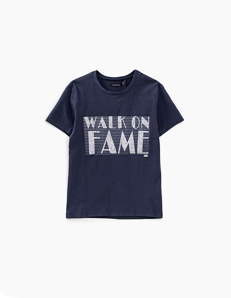 Tee-shirt navy WALK ON FAME garçon-1