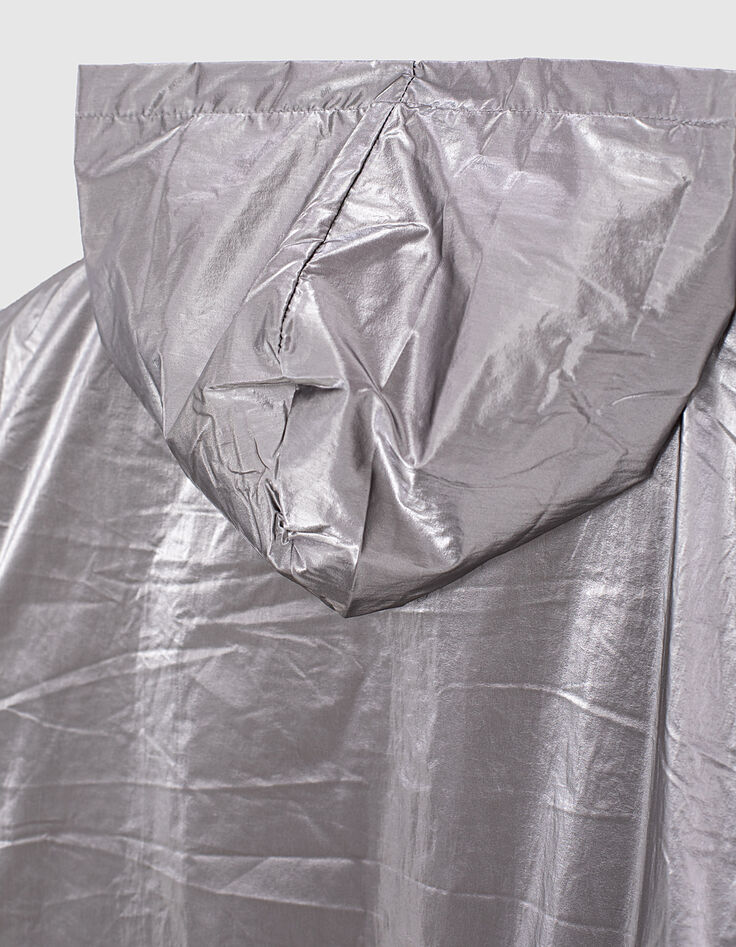 Blouson dark silver nylon à capuche fille -5