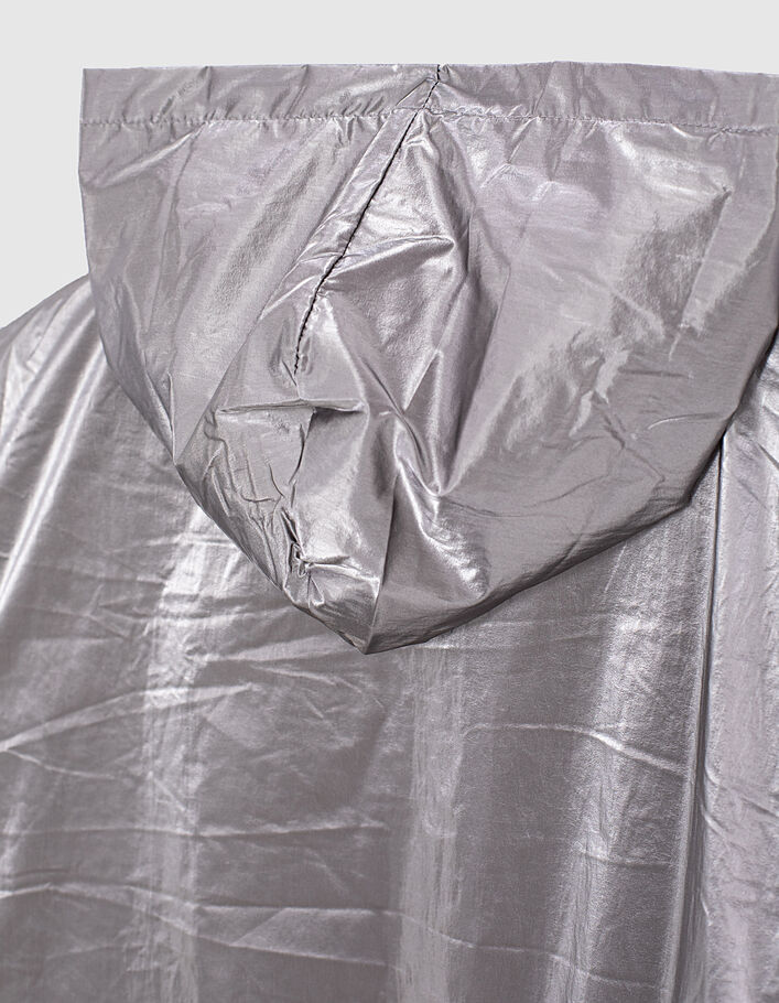 Mädchen-Kapuzenjacke aus Nylon in Dark Silver  - IKKS