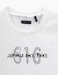 Robe 2 en 1 blanc imprimé tachiste et tee-shirt fille-2