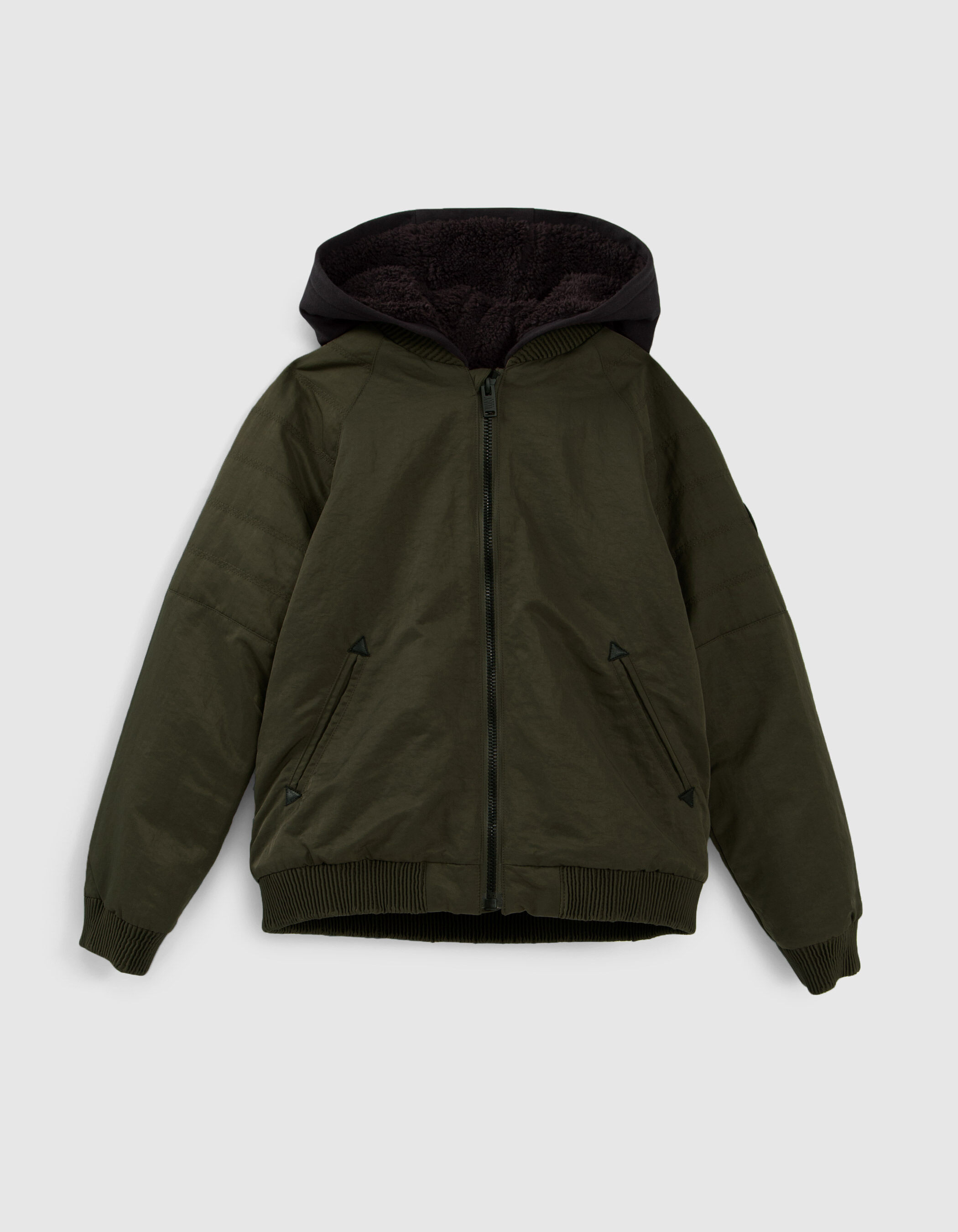 Boys khaki bomber jacket deals