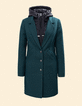 Manteau vert parementure doudoune amovible I.Code-6