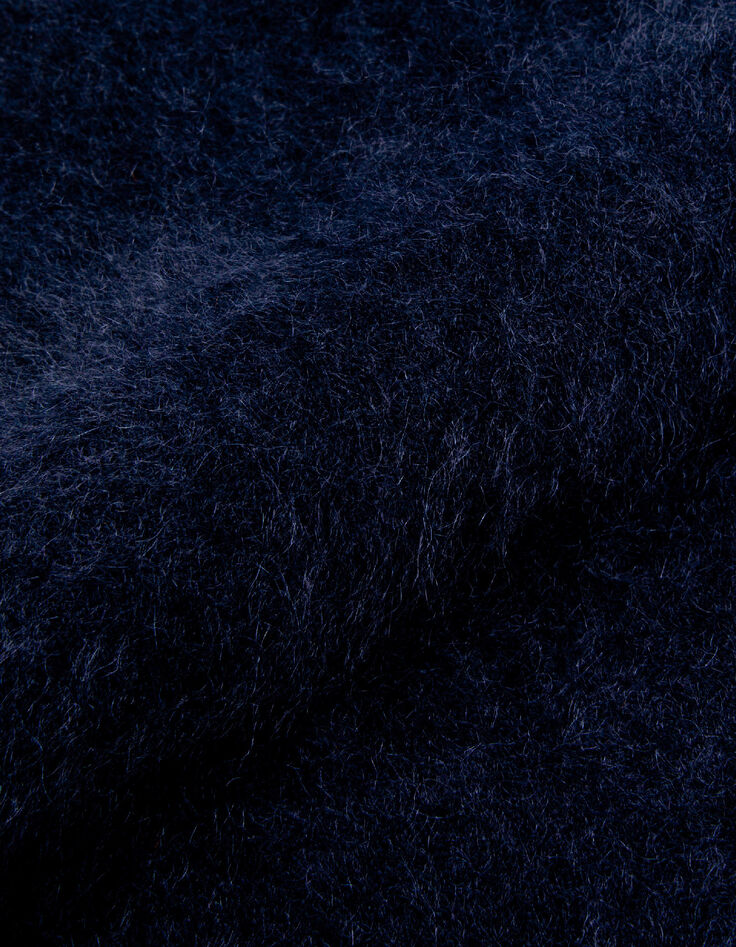 Camiseta de cachemir azul marino Mujer-7