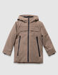 Boys’ 2-in-1 beige parka and sleeveless padded jacket-3