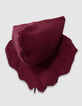 Girls’ pink glittery knit cowl with bow decor-6
