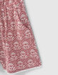 Mono corto rosa palo Ecovero&reg; estampado batik ni&ntilde;a-7