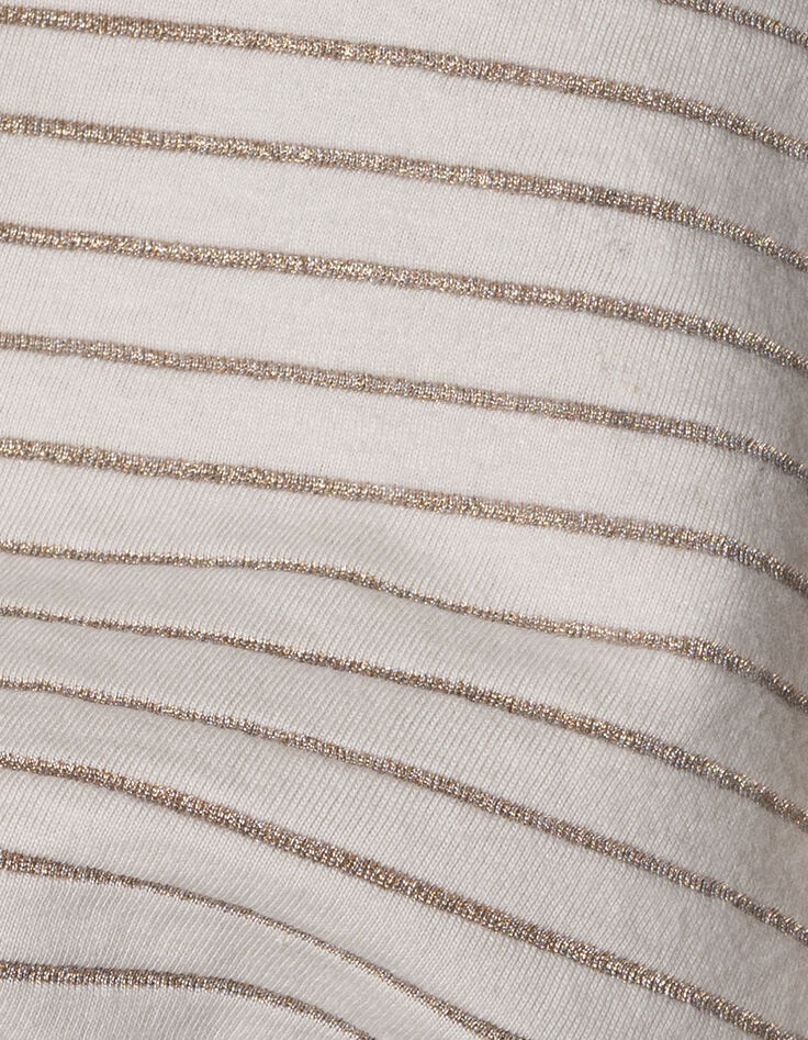Ecru matrozenshirt gouden strepen meisjes-10