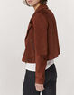 Kurze Damenjacke aus Ziegenveloursleder-4