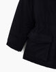 Parka 3 en 1 noire avec doudoune imprimé léopard fille-5