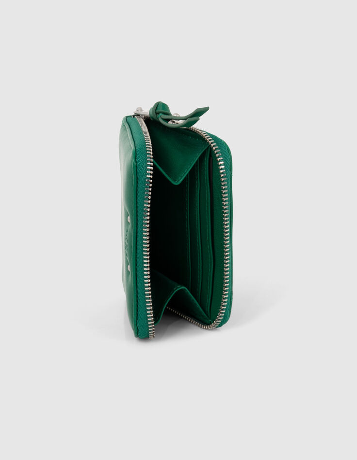 Cartera 1440 mini Compagnon cuero verde mujer-3
