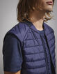 Doudoune bleu foncé sans manches Homme-4