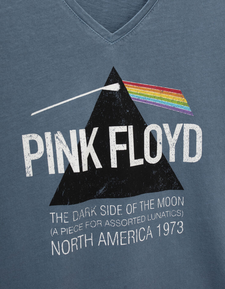 Blaues Damen-T-Shirt mit Albummotiv IKKS – PINK FLOYD-9