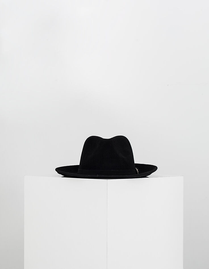 Chapeau fédora noir Homme-1