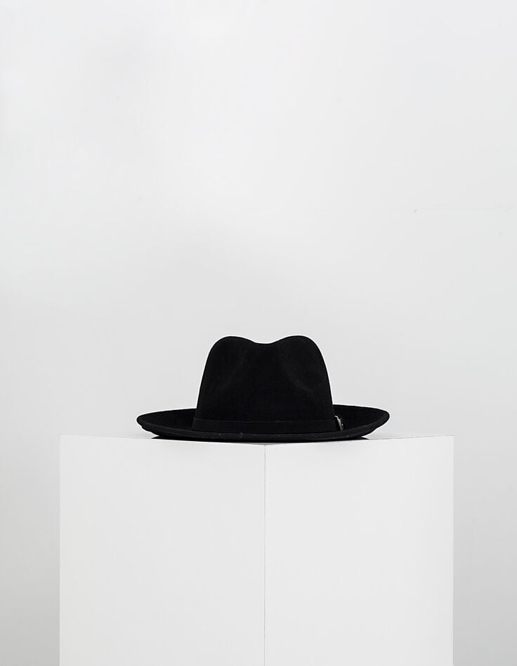 Chapeau fédora noir Homme-1 Chapeau fédora noir Homme-1