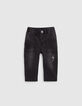 Upcycling-Jeans, Grau, geprägtes Logo, Blitz, Baby, Jungen-1