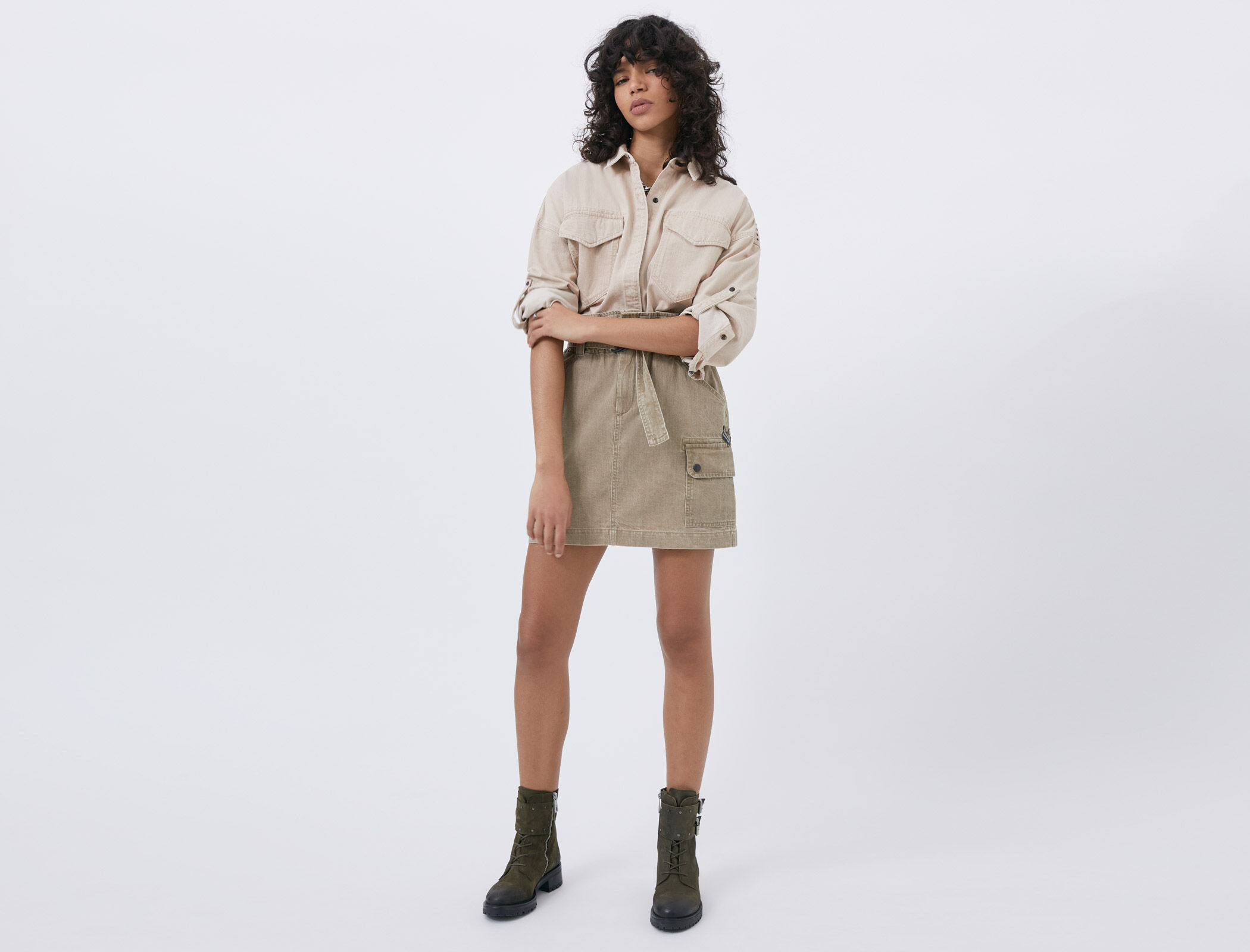 Jupe shop ikks kaki