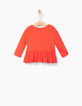 Koraal T-shirt babymeisjes-2