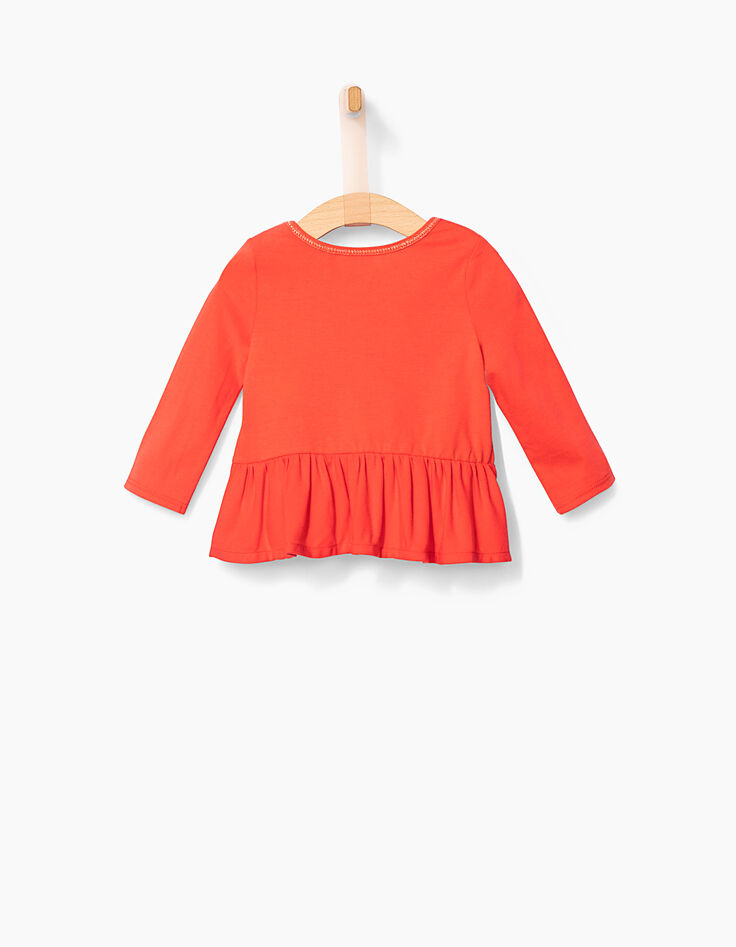 Koraal T-shirt babymeisjes-2