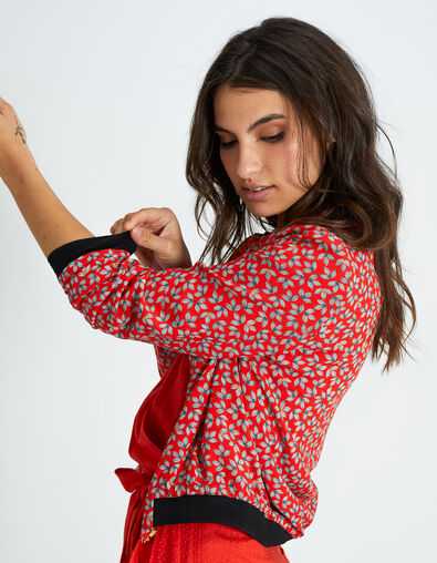 Teddy reversible amapola estampado