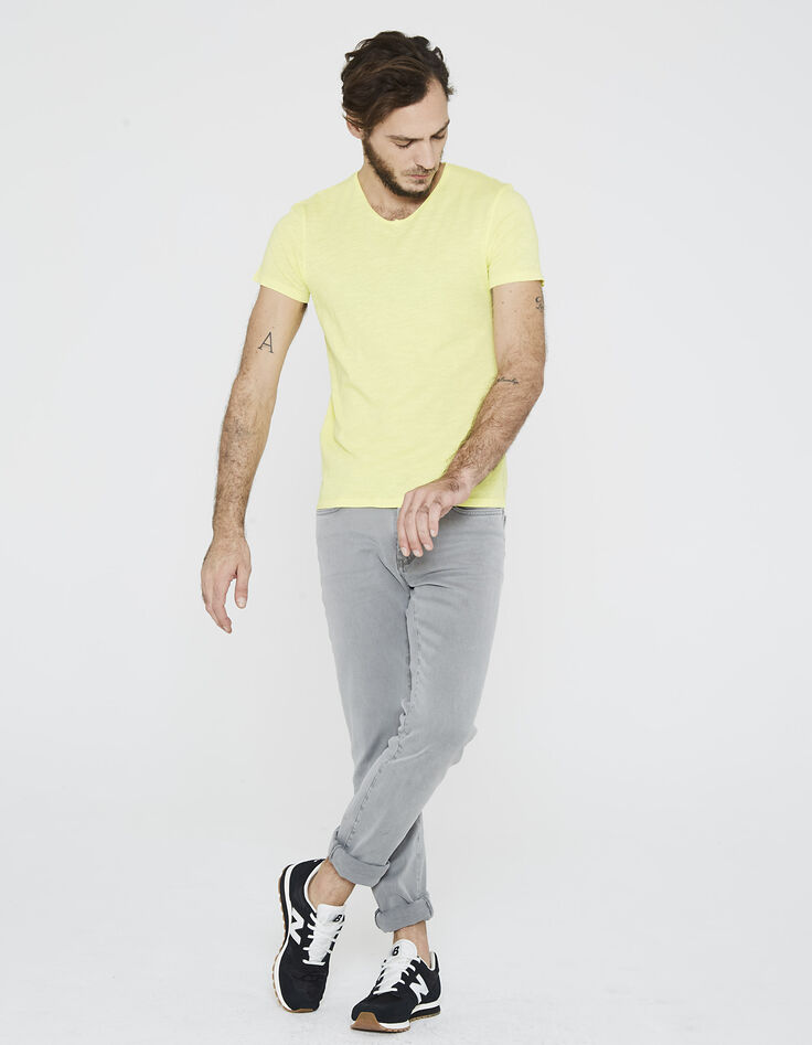 Camiseta amarilla hombre-1